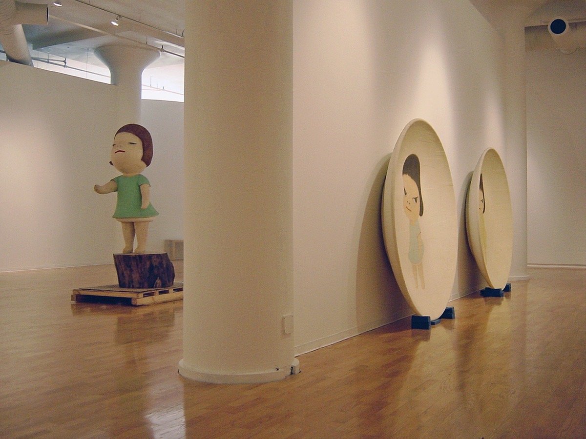「Yoshitomo Nara: Nothing Ever Happens」（クリーブランド現代美術館）　設営の様子