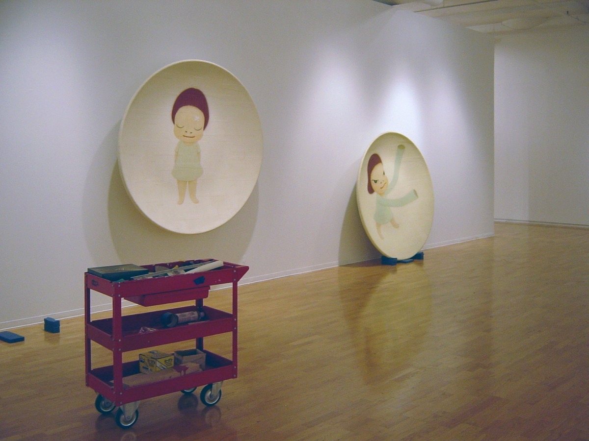 「Yoshitomo Nara: Nothing Ever Happens」（クリーブランド現代美術館）　設営の様子