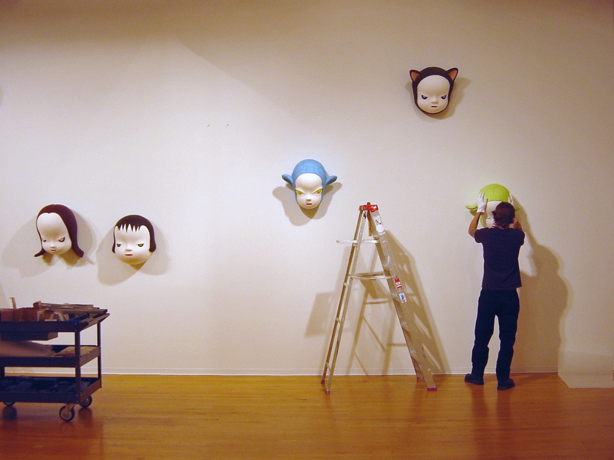 「Yoshitomo Nara: Nothing Ever Happens」（クリーブランド現代美術館）　設営の様子