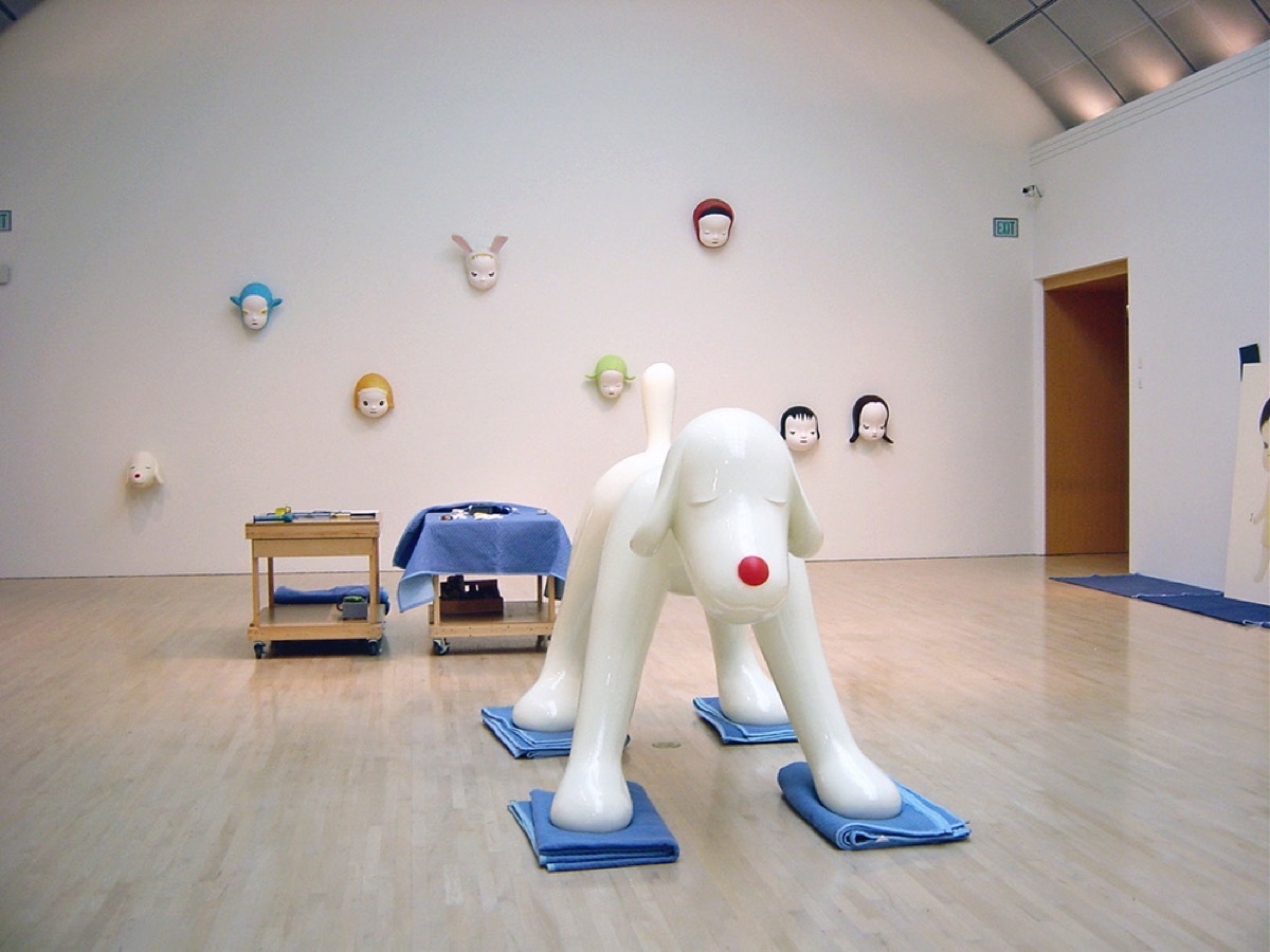 「Yoshitomo Nara: Nothing Ever Happens」（サンノゼ美術館）　設営の様子