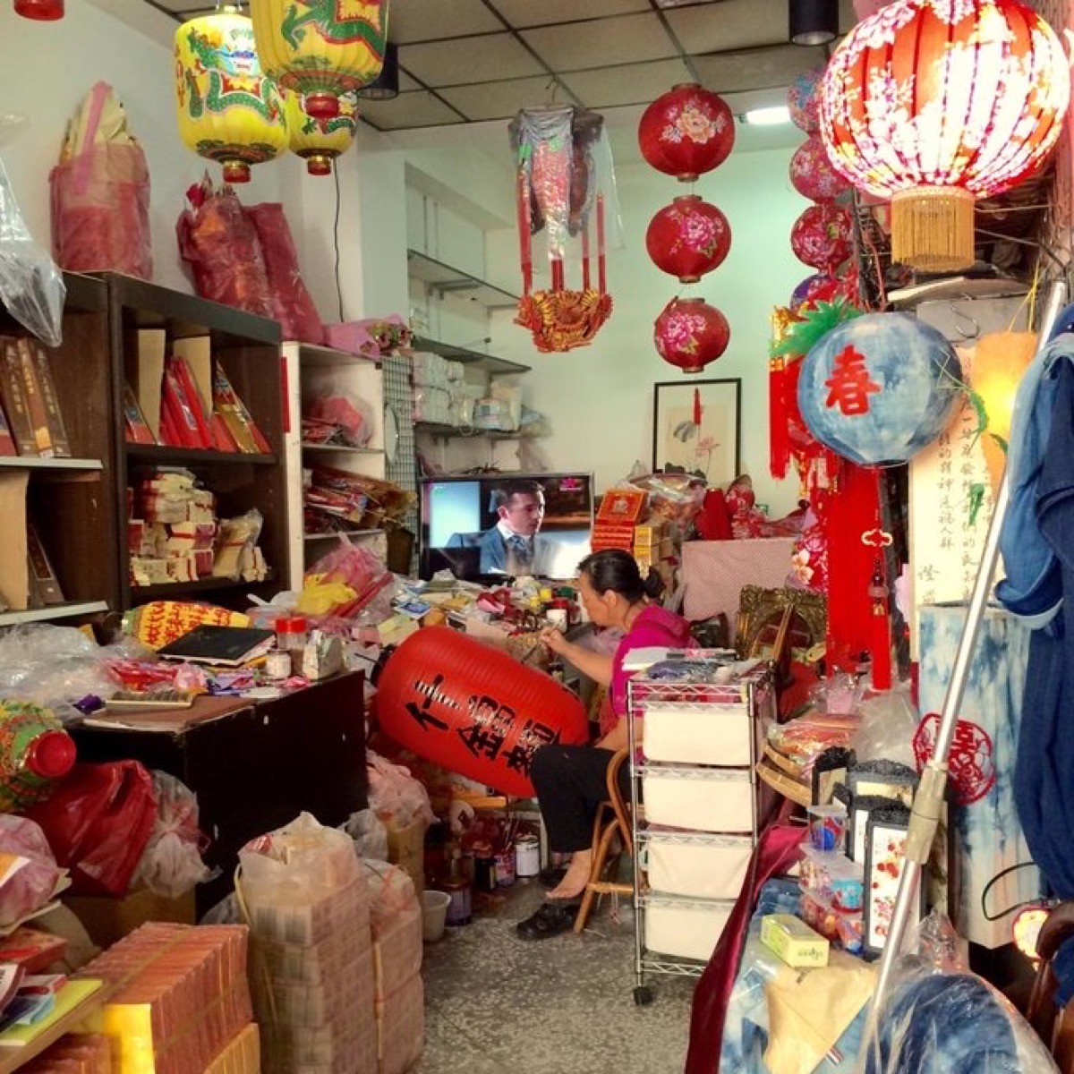 台北・迪化街の提灯屋