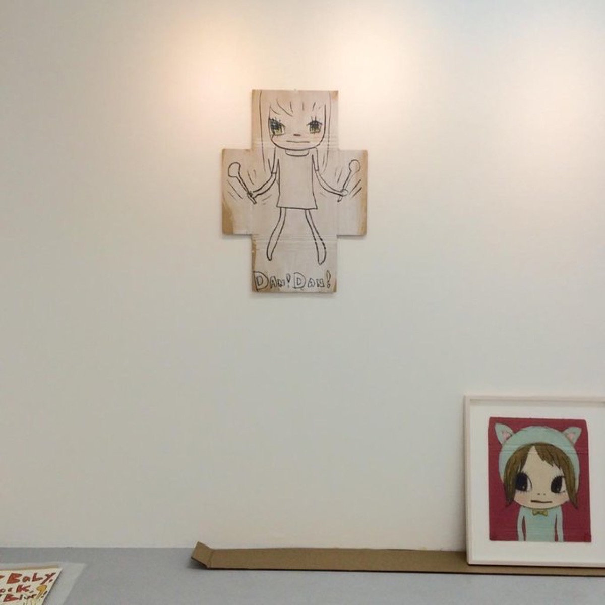 「3日間の奈良美智・ドローイングショウ」（沢田マンションギャラリー）　設営の様子