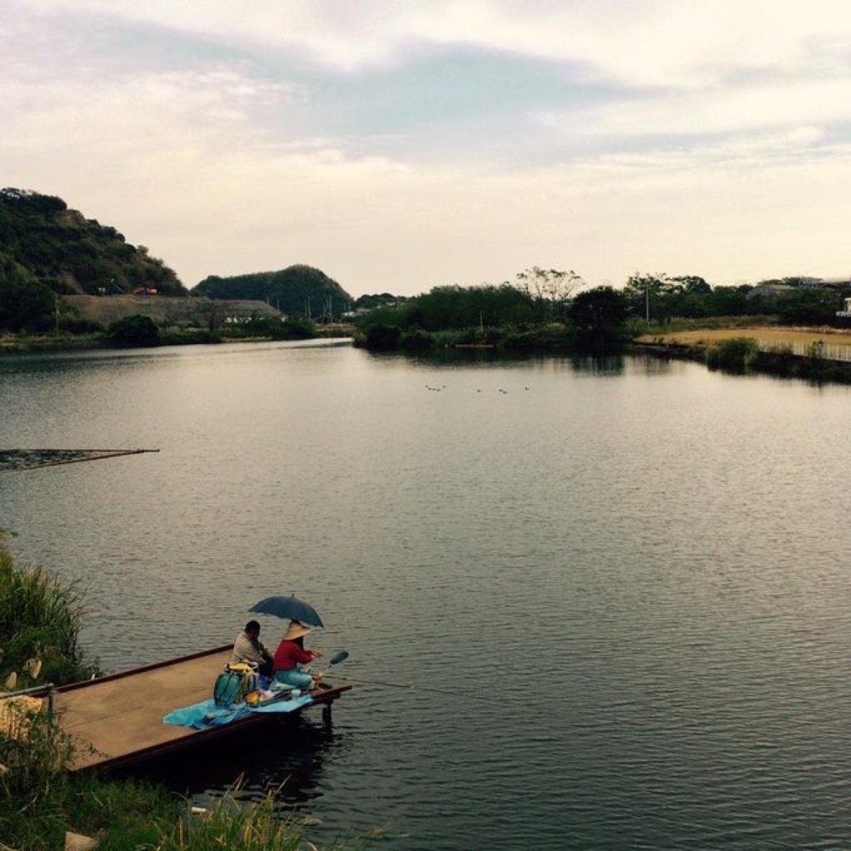 中国・五台山近くの池で