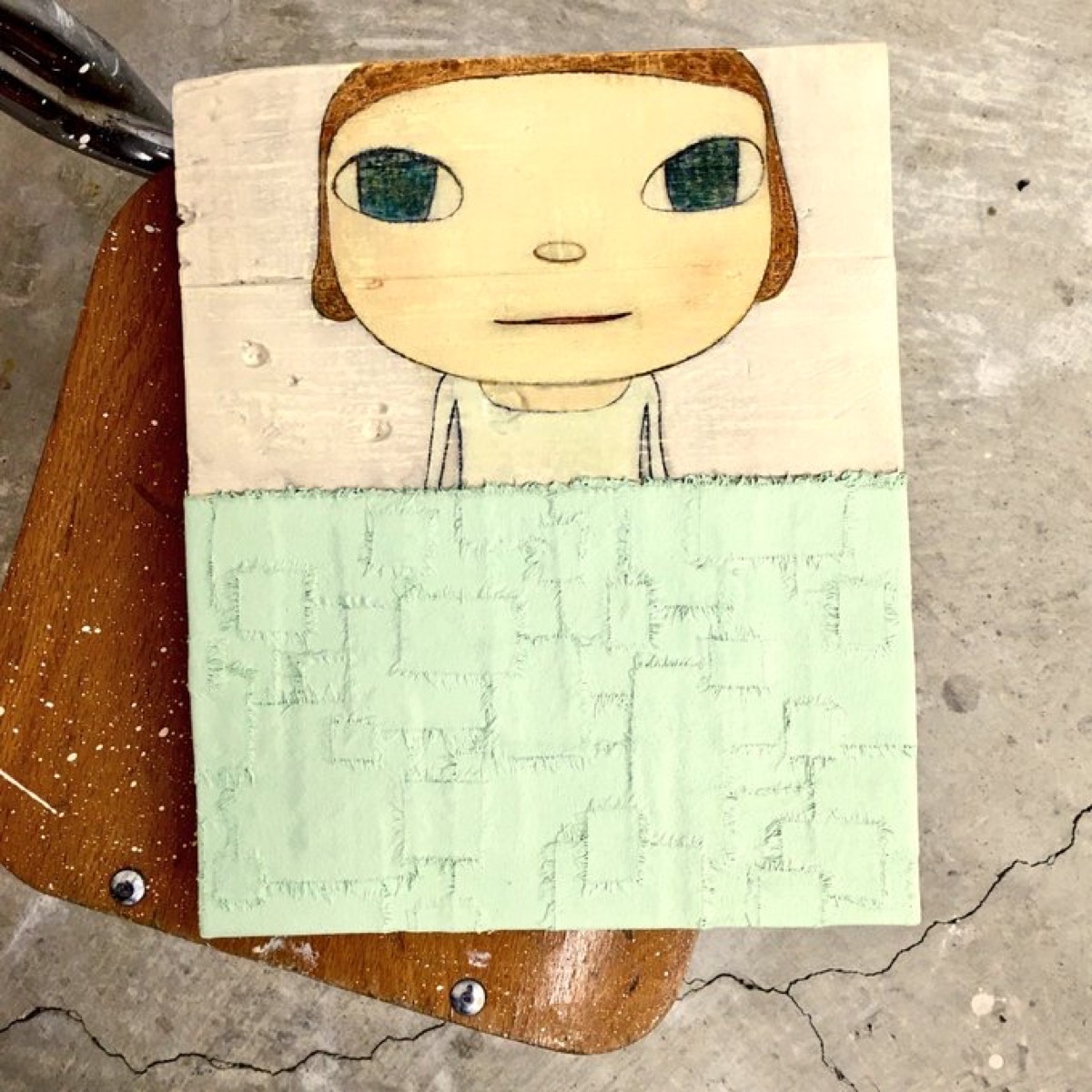 流氷の中の子供を描いた小作品