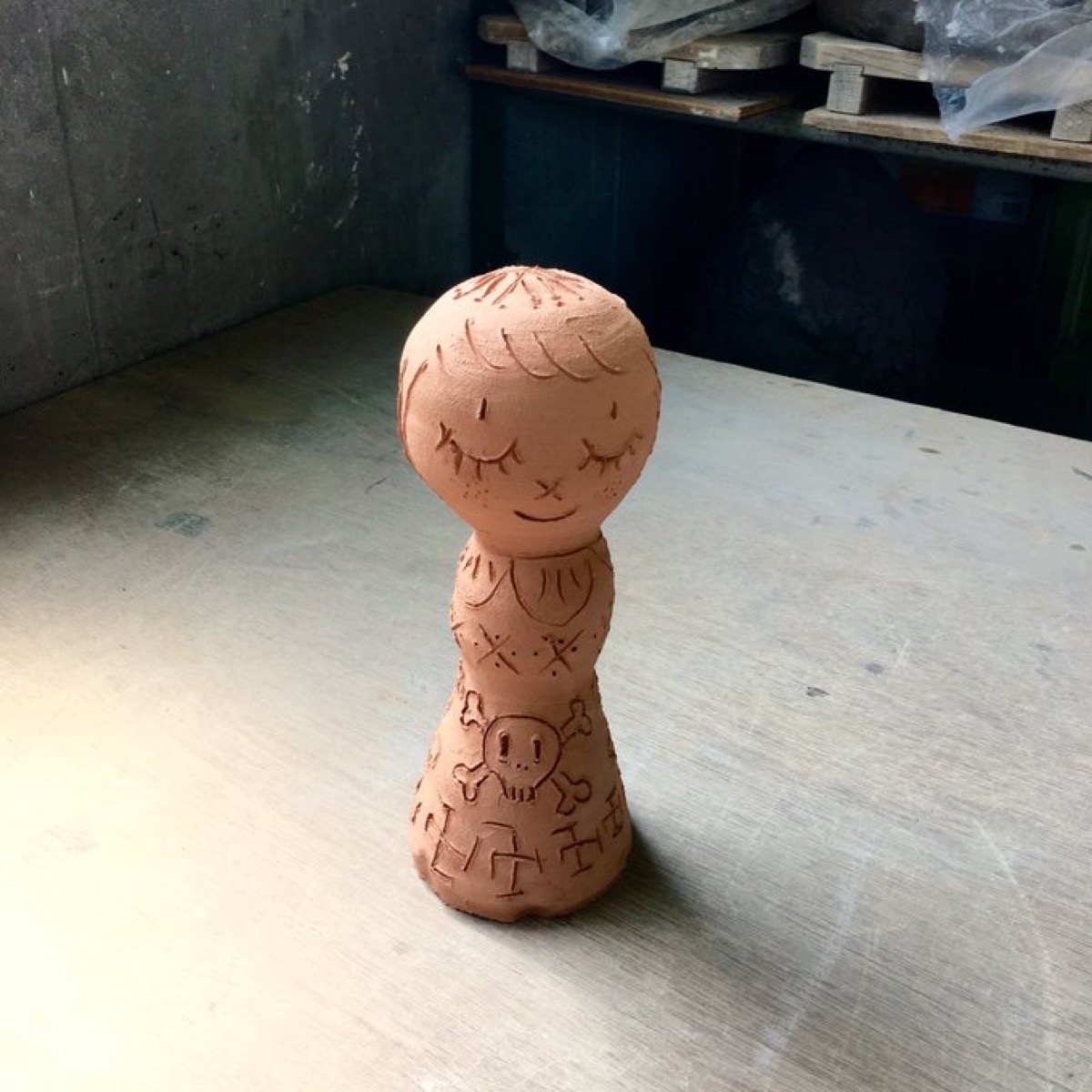 素焼きしたセラミック作品