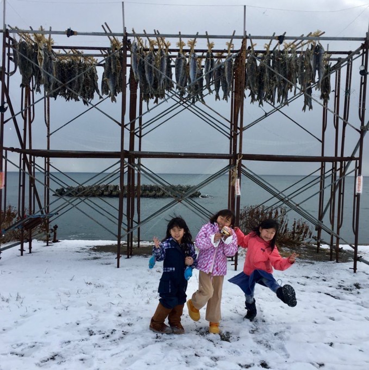 北海道白老にて