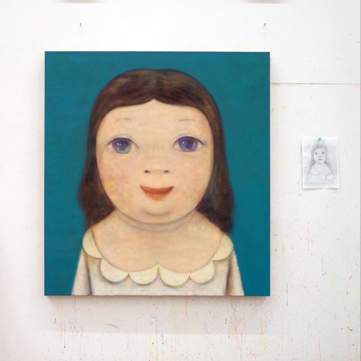 《Actress Margarita, after Niko Pirosmani》制作風景