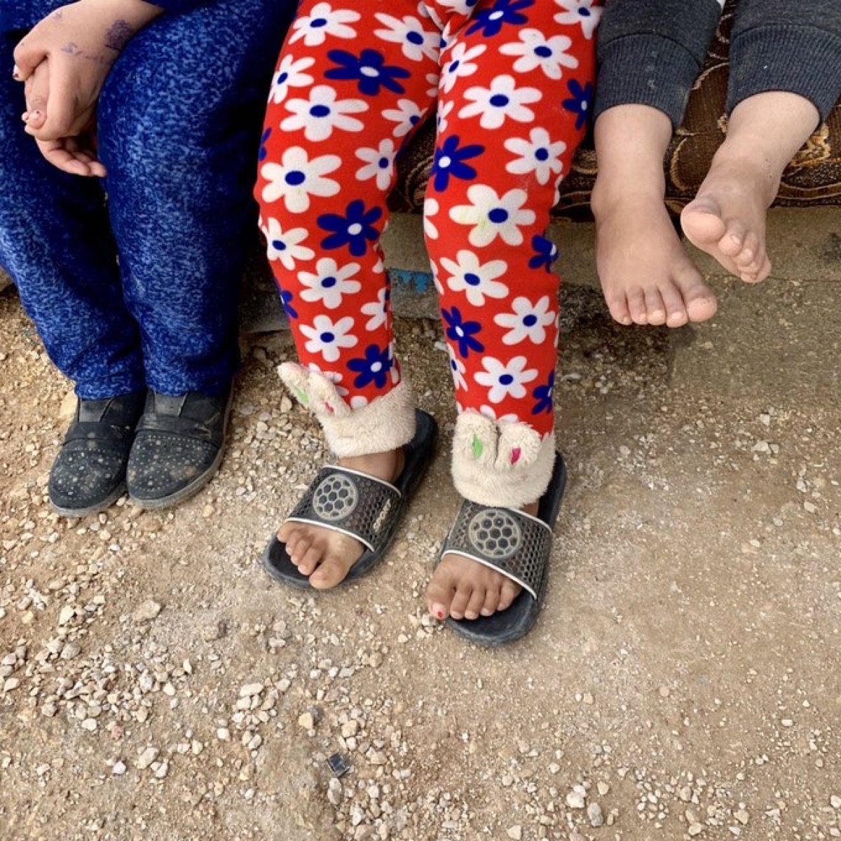 ヨルダンのシリア難民キャンプの子供たち
