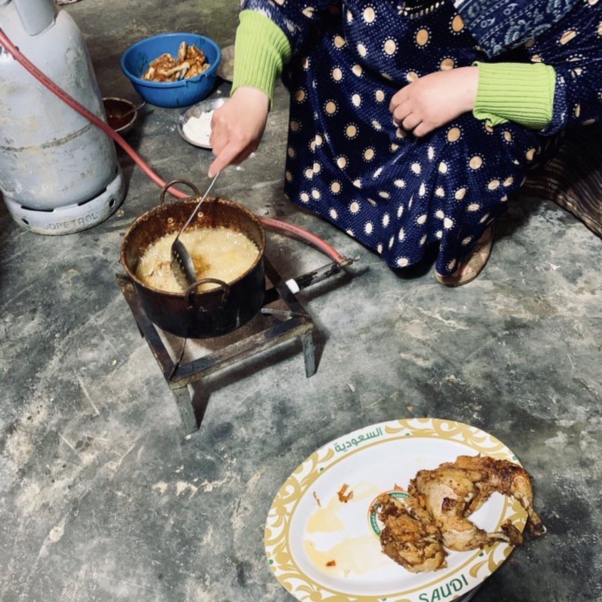 ヨルダンのシリア難民キャンプで食べた家庭料理
