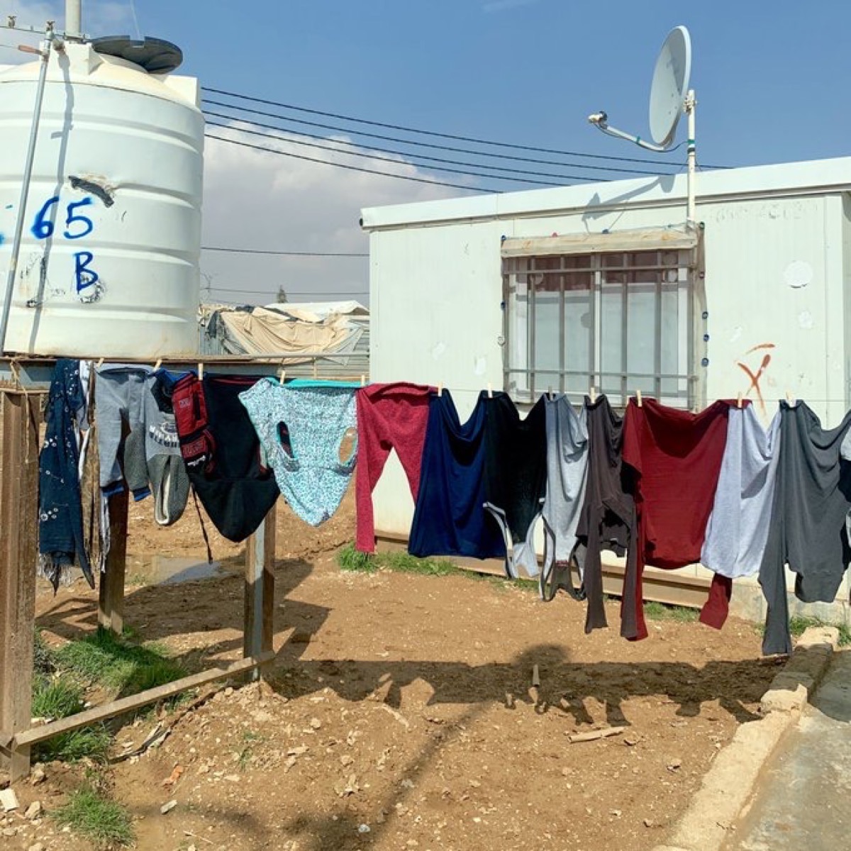 ヨルダン・ザータリのシリア難民キャンプの風景